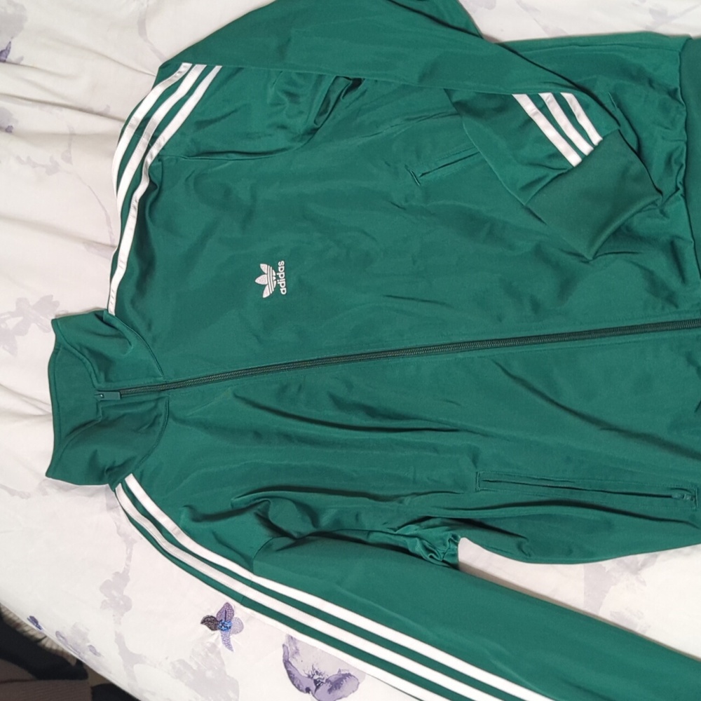 Green Adidas light jacket - Men's Medium